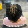 Retie for sisterlocs-returning clients (approval from stylist is needed for new clients before booking)