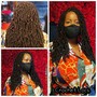 Crochet braids and faux locs