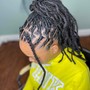 Loc retwist (neck to shoulder length)