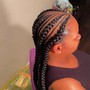 lemonades braids/ feedin ponytail