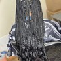 Bohemian goddess box or knotless braid