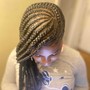 Medium knotless braids