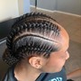 Feed in braids small