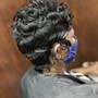 Relaxer  deep conditioning and style included