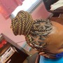 Front cornrow individual in back