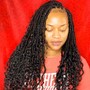 Knee length Knotless braids