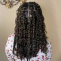 Shoulder length/ mid back faux locs