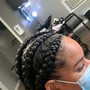 2  Feed In Braids