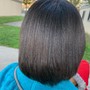 Flat iron and cut