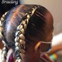 Medium kids knotless braids