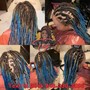 Loc Coloring (Tips) (no roots) (Shorter length)