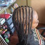 Small Box Braids (with knot)