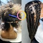 Jumbo Knotless braids ( (Bring 3 packs of xpression pre-stretched ))