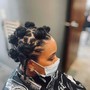 Loc Extension installation /locked hair