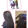 Large Knotless Box Braids