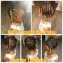 Kid's Regular Cornrows/beads