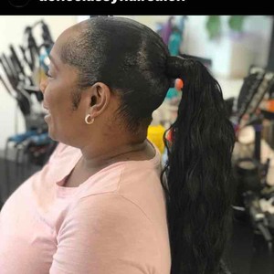 black girl with ponytail meme