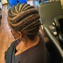 corn row braids natural hair no hair added