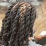 Adult Half head Loc Retwist