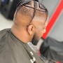 Men’s PARTIAL Braids (or man bun style)