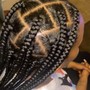 Large thigh-length Knotless Braids (enjoy special pricing)