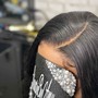 Sew in with leave -out