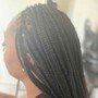 Medium Knotless Plaits Mid-Back