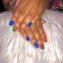 Short - Long Freestyle Nails