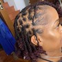 SMALL Freeform  Two strand twist on NATURAL hair.