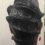 Silk Press W/Style curl /flatiron