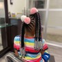 Color braiding hair