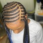 Feed In Braids w/ Knotless