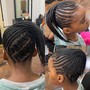 Kids Box Braids without Extension