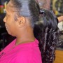 Shampoo, Conditioning & Blow dry ONLY on natural hair or bundles!