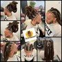 LOC STYLES- Barrels in Front/ Cornrows