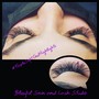 Eyelash Tint top and bottom lashes