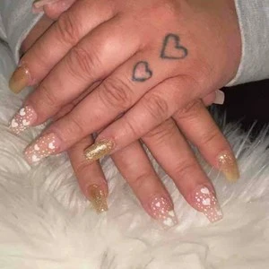 Glitz & Glam LV Logo Nails  Louis vuitton nails, Cute acrylic nails, Ombre  acrylic nails