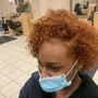 Relaxer Retouch and semi  permanent color