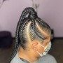 Small lemonade braids or feed in braids