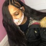 Sew in + silk straighten