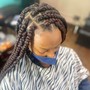 Box braid touch-ups