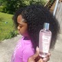 Shampoo, Blow-Dry, and Ponytail for Natural Hair