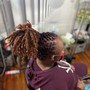 8”-12” longer Loc or Smaller short Locs Re-twist