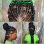 Knotless braids medium singles