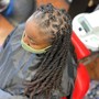 Instant Locs (half head)4in natural hair