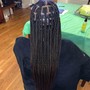 Knotless goddess braids