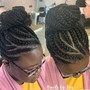 2 Braids Adding Extension Hair For Length