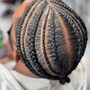 Man Bun Braids (cornrows)