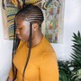 Regular knotless braids