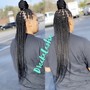 Smedium Boho knotless braids (crochet hair)